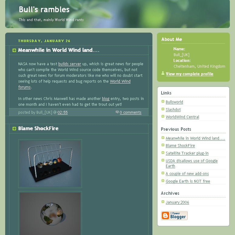 Bulls Blog My fourth website