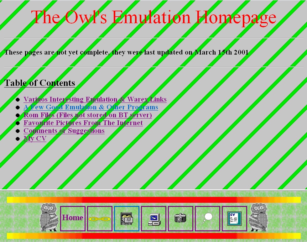 The Owls emulation site My first website
