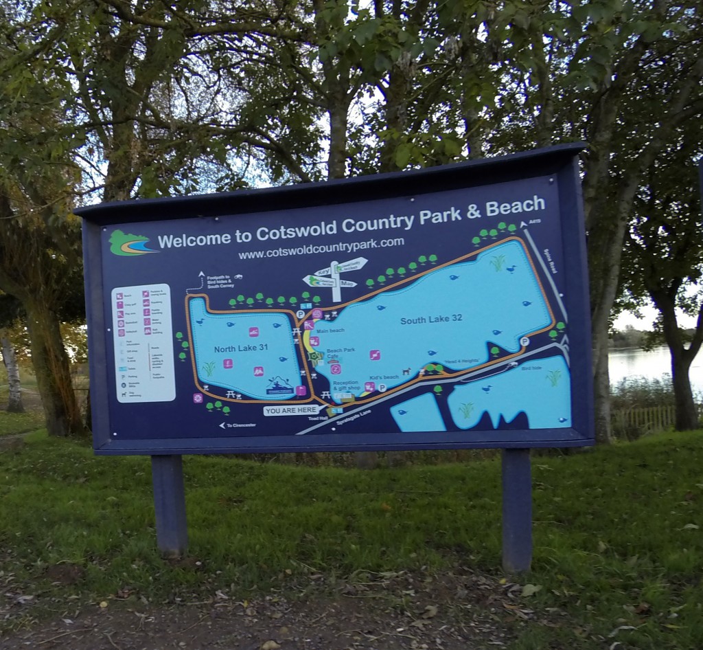 Park map sign
