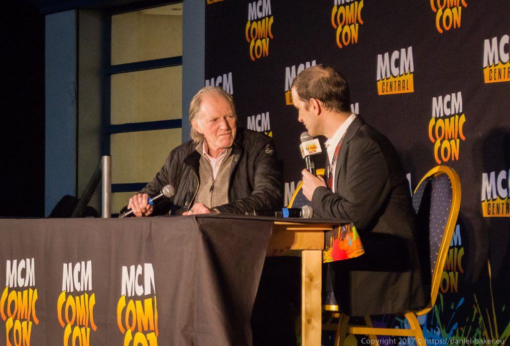 David Bradley on stage at MCM Comiccon November 2017