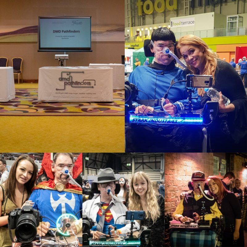 Collage of Action Duchenne international conference, Tabitha Lyons, Ingvild Deila, Chase Masterson and Verity White