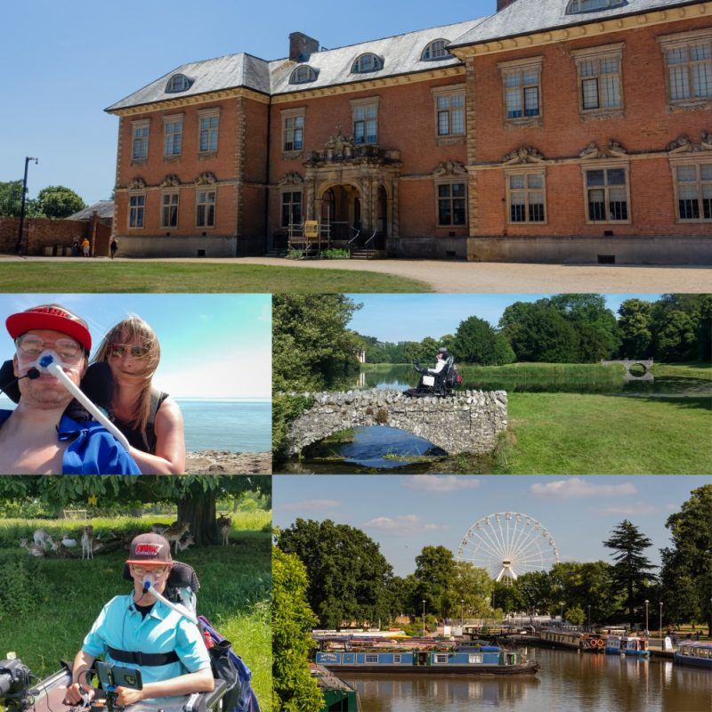 Tredegar House, Daniel Baker at Barry Island, Daniel on the bridge Sarah stood by in Labryinth, Daniel Baker sitting in front of Deer at Charlcote Park and Stratford-upon-Avon
