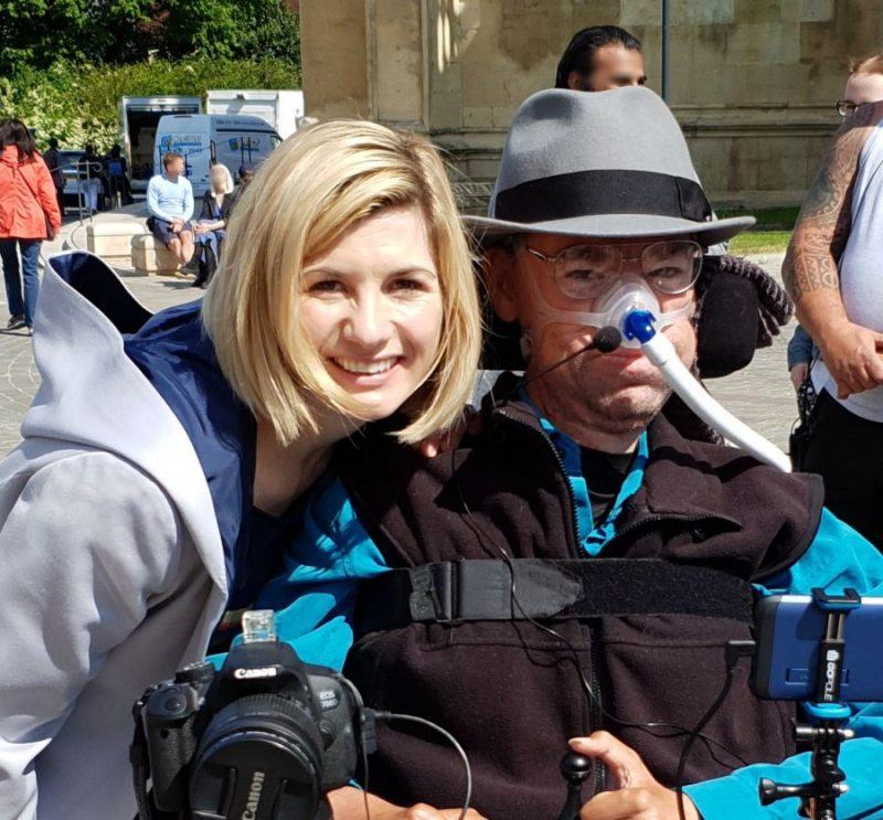 Dr Who Jodie Whittaker with Daniel Baker