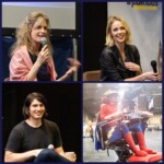 Collage of Helen Slater, Laura Vandervoort, Brandon Routh and Daniel Baker at Collectormania 26