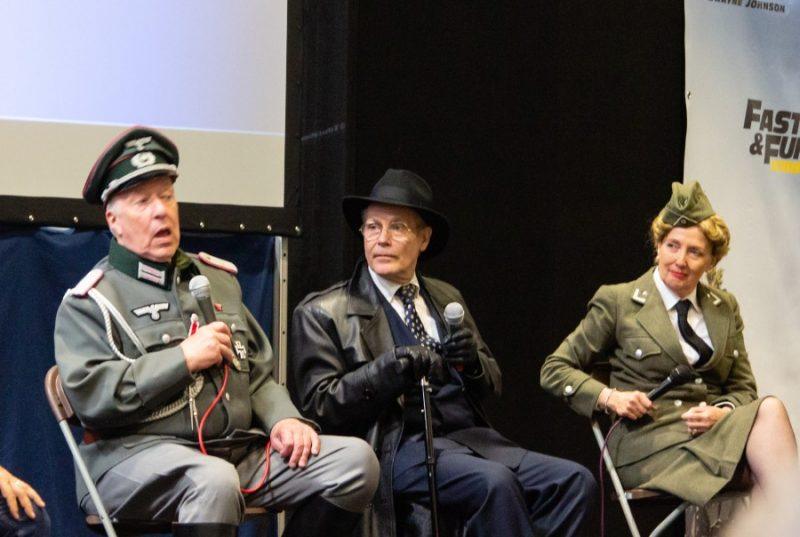 'Allo 'Allo! Guy Siner, Richard Gibson & Kim Hartman in German WWII army costume at Collectormania 26