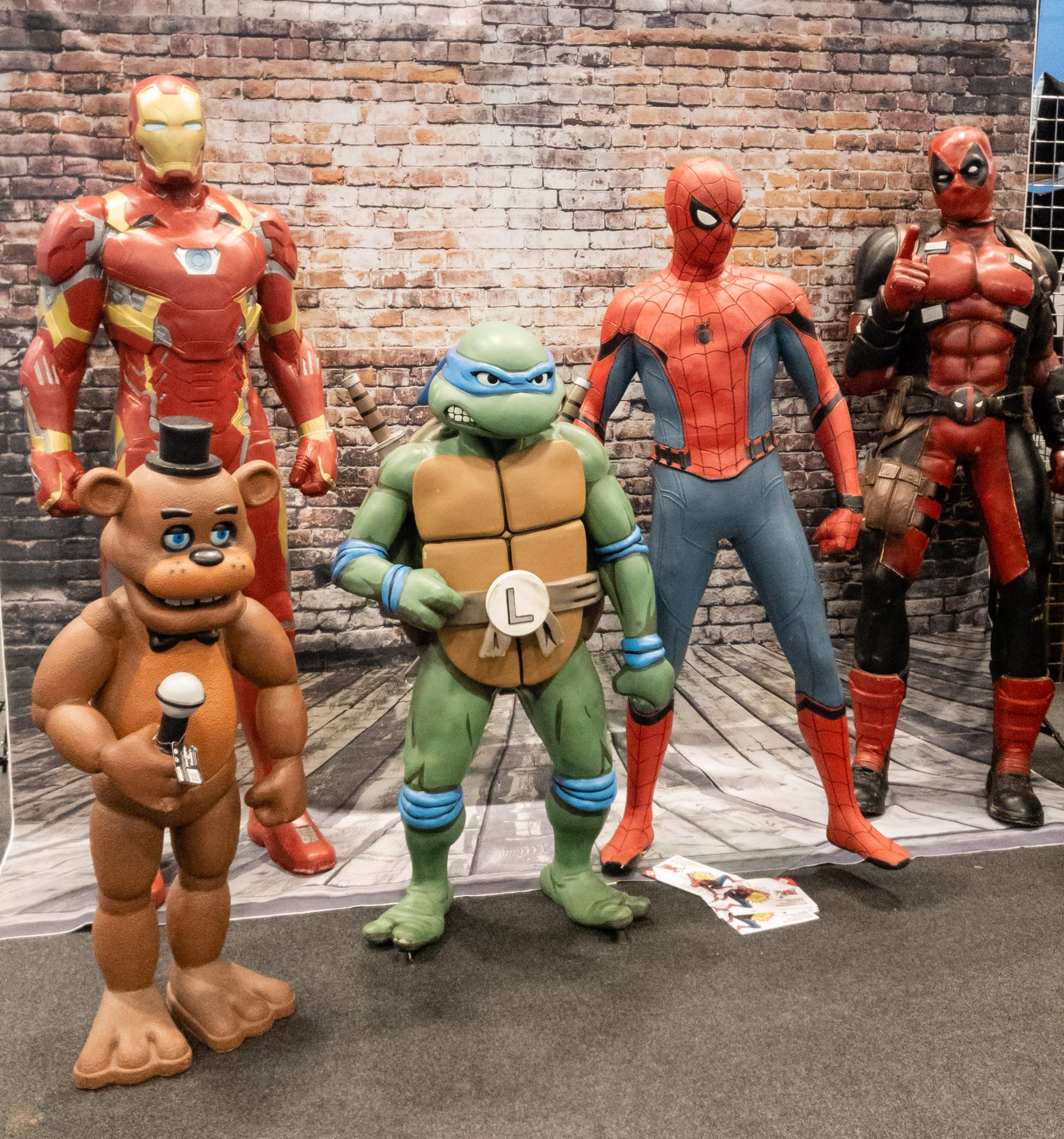 Geekmania Gloucester models of superheroes 