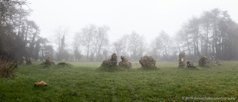 Misty images of the Rollright Stones