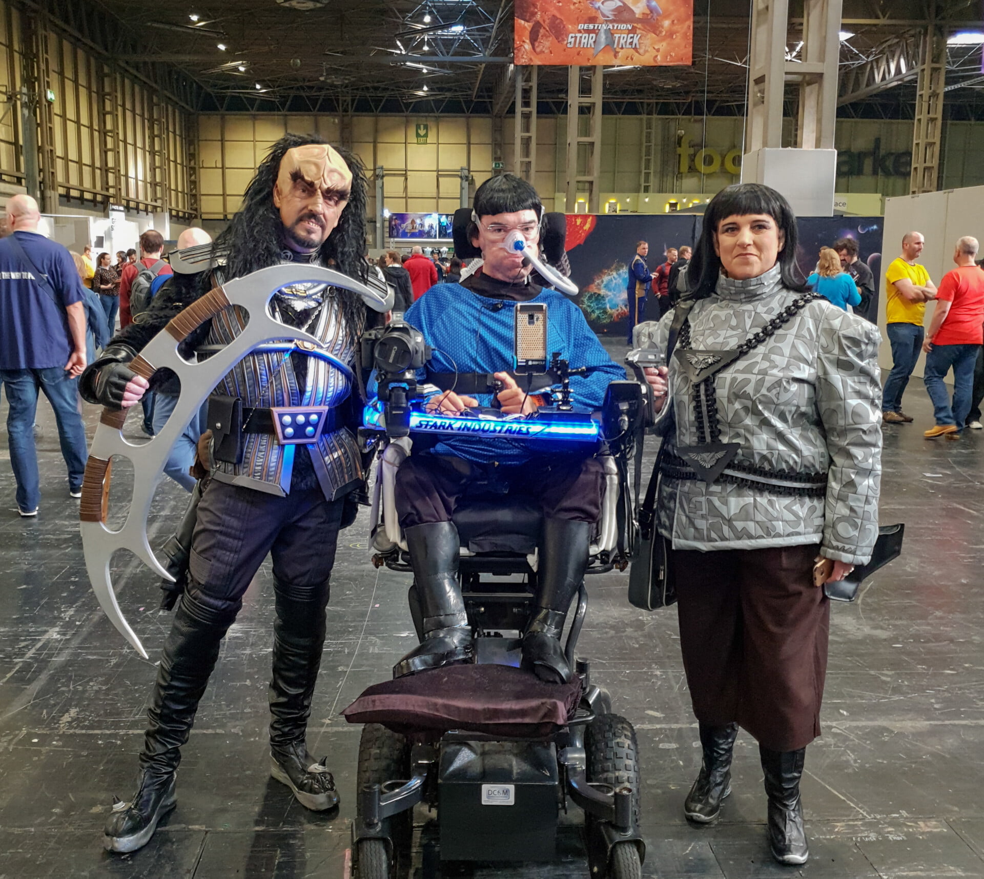 Daniel Baker and friends in Star Trek cosplay