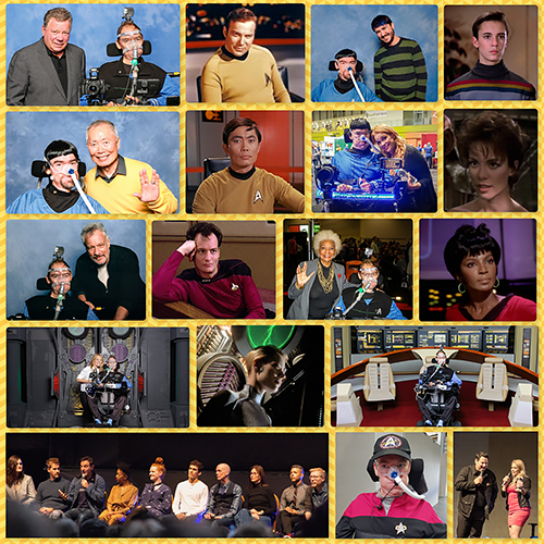 Collage of Star Trek celebrities