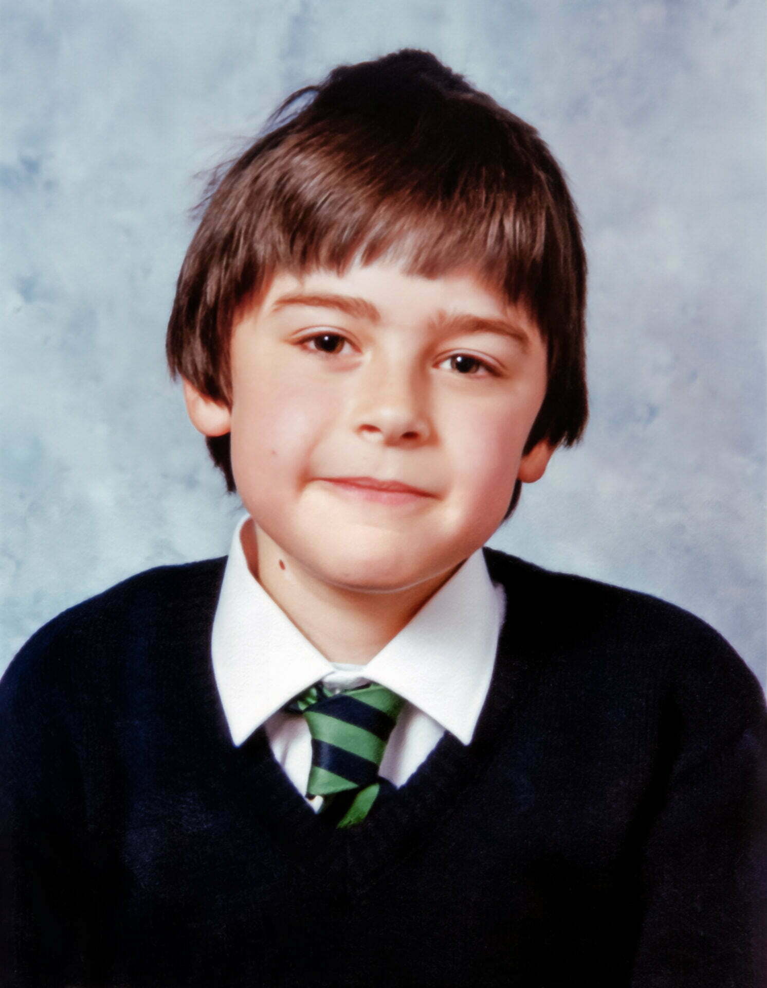 School photo of a young Daniel Baker