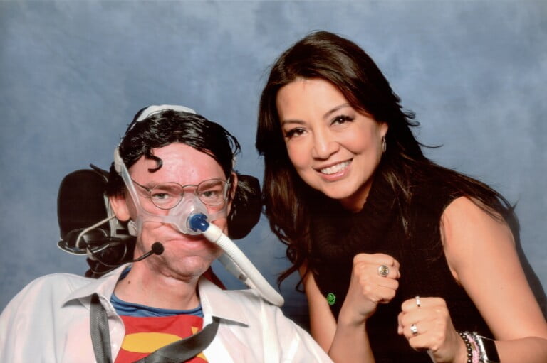 Ming-Na Wen with Daniel Baker