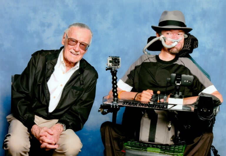 Stan Lee with Daniel Baker
