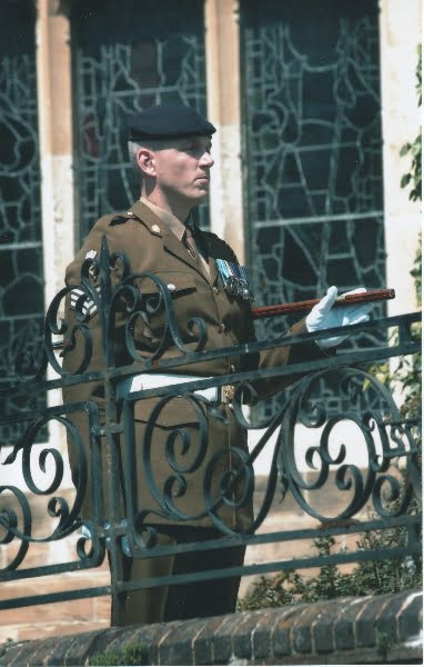 soldier standing to attention